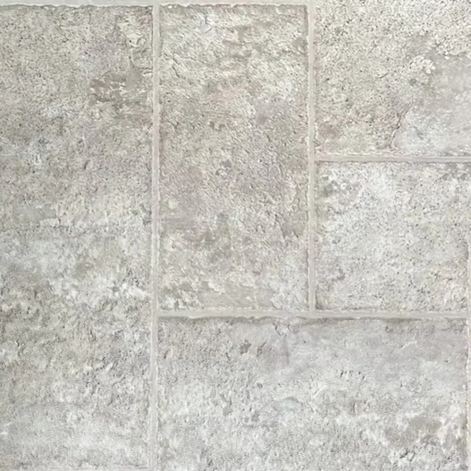 Gray Stone Look LVT Flooring Pattern - PST3121(PST2075)